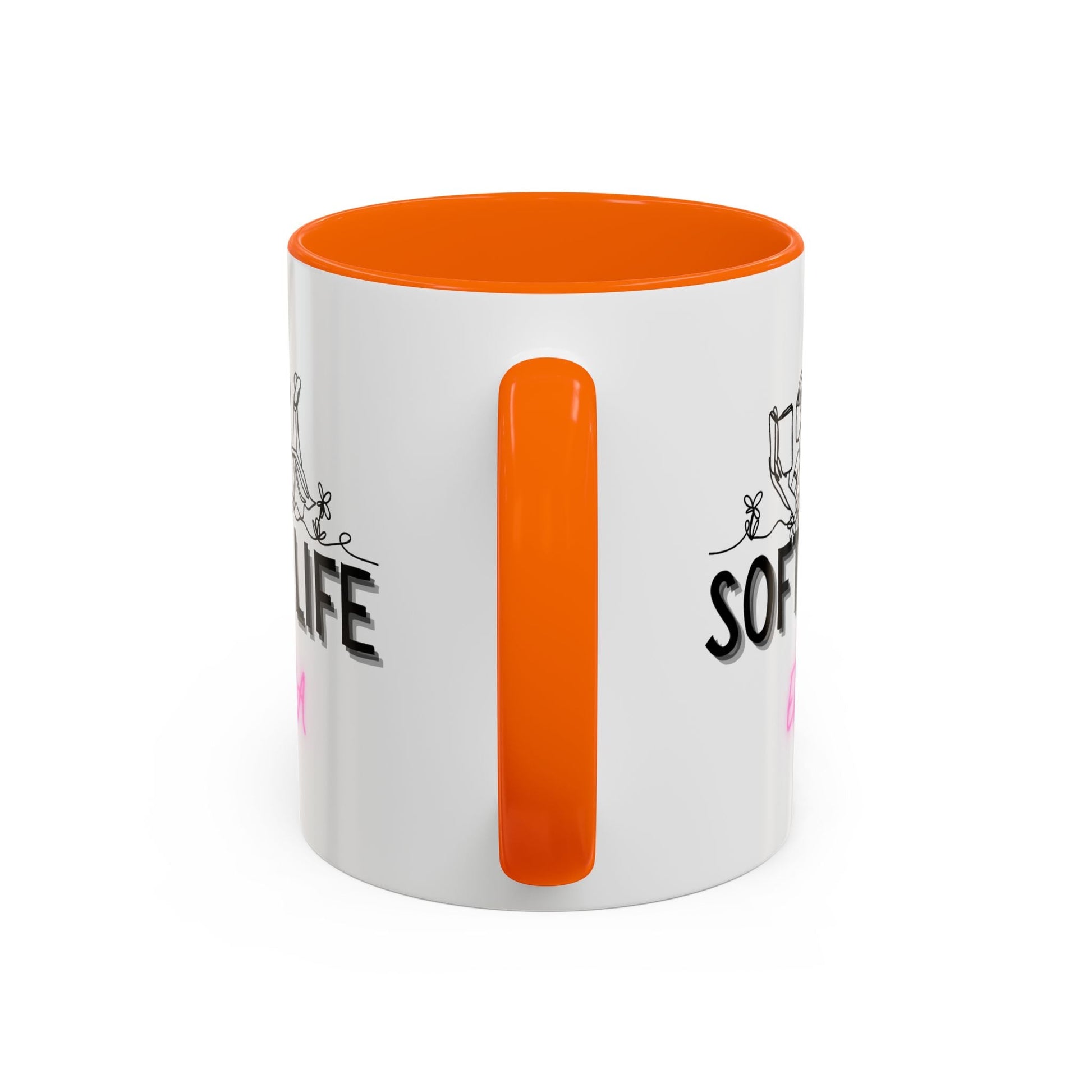 Soft Life Accent Coffee Mug - Perfect for Home, Office, Gifts, Relaxation, Coffee Lovers, Mother's Day, Birthday - AUNTIE VIKKI
