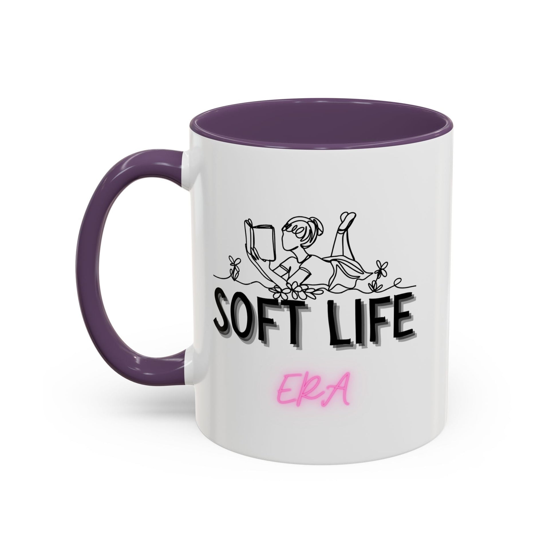 Soft Life Accent Coffee Mug - Perfect for Home, Office, Gifts, Relaxation, Coffee Lovers, Mother's Day, Birthday - AUNTIE VIKKI