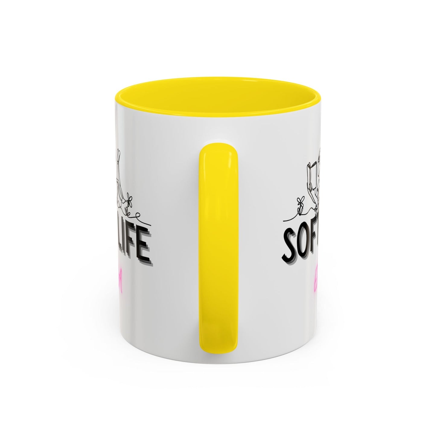 Soft Life Accent Coffee Mug - Perfect for Home, Office, Gifts, Relaxation, Coffee Lovers, Mother's Day, Birthday - AUNTIE VIKKI
