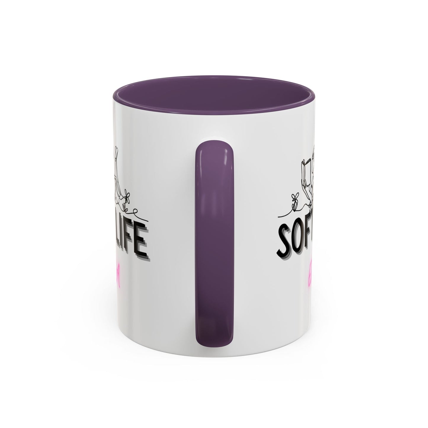 Soft Life Accent Coffee Mug - Perfect for Home, Office, Gifts, Relaxation, Coffee Lovers, Mother's Day, Birthday - AUNTIE VIKKI