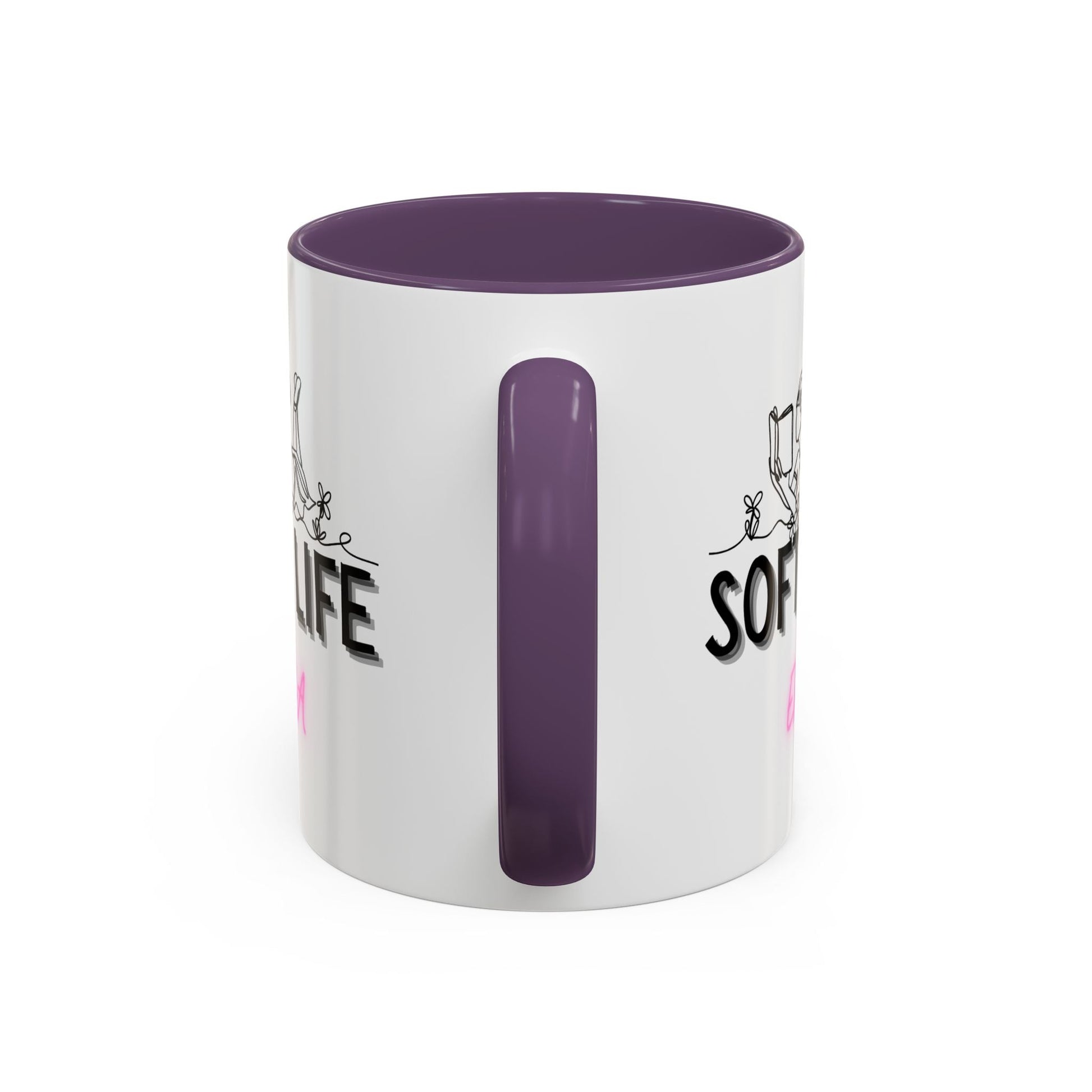 Soft Life Accent Coffee Mug - Perfect for Home, Office, Gifts, Relaxation, Coffee Lovers, Mother's Day, Birthday - AUNTIE VIKKI