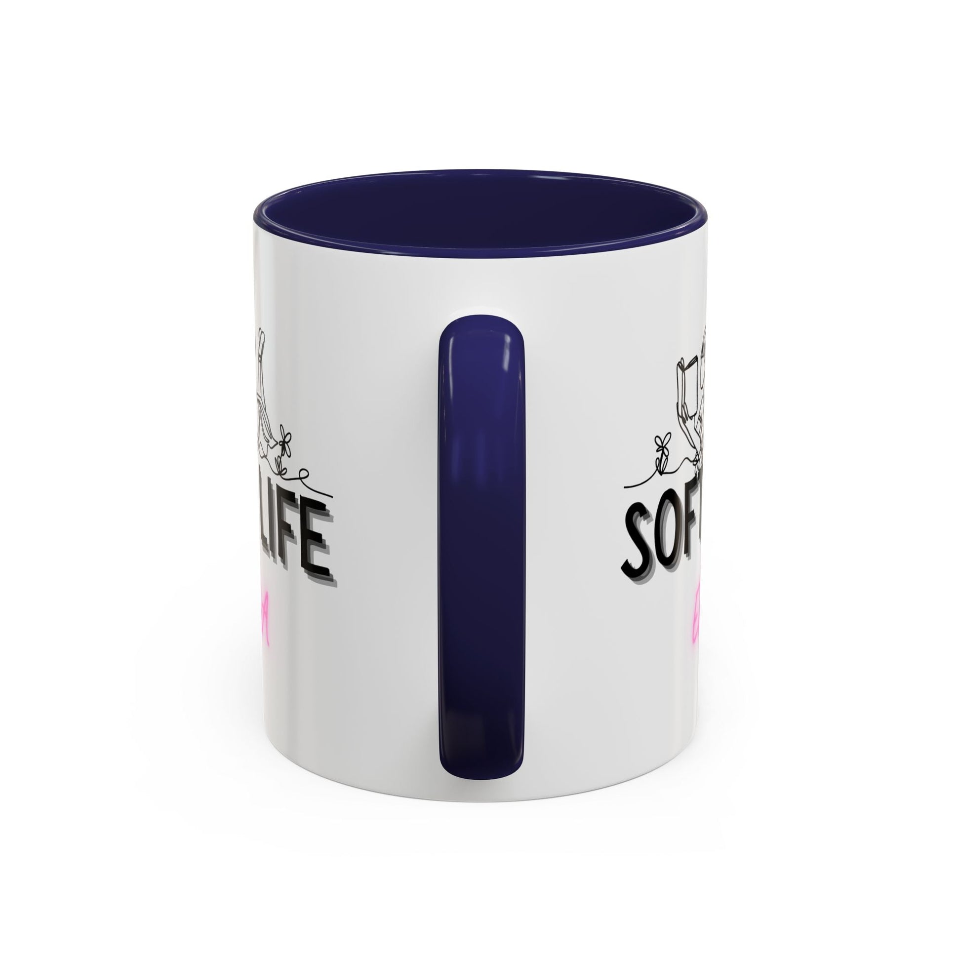 Soft Life Accent Coffee Mug - Perfect for Home, Office, Gifts, Relaxation, Coffee Lovers, Mother's Day, Birthday - AUNTIE VIKKI