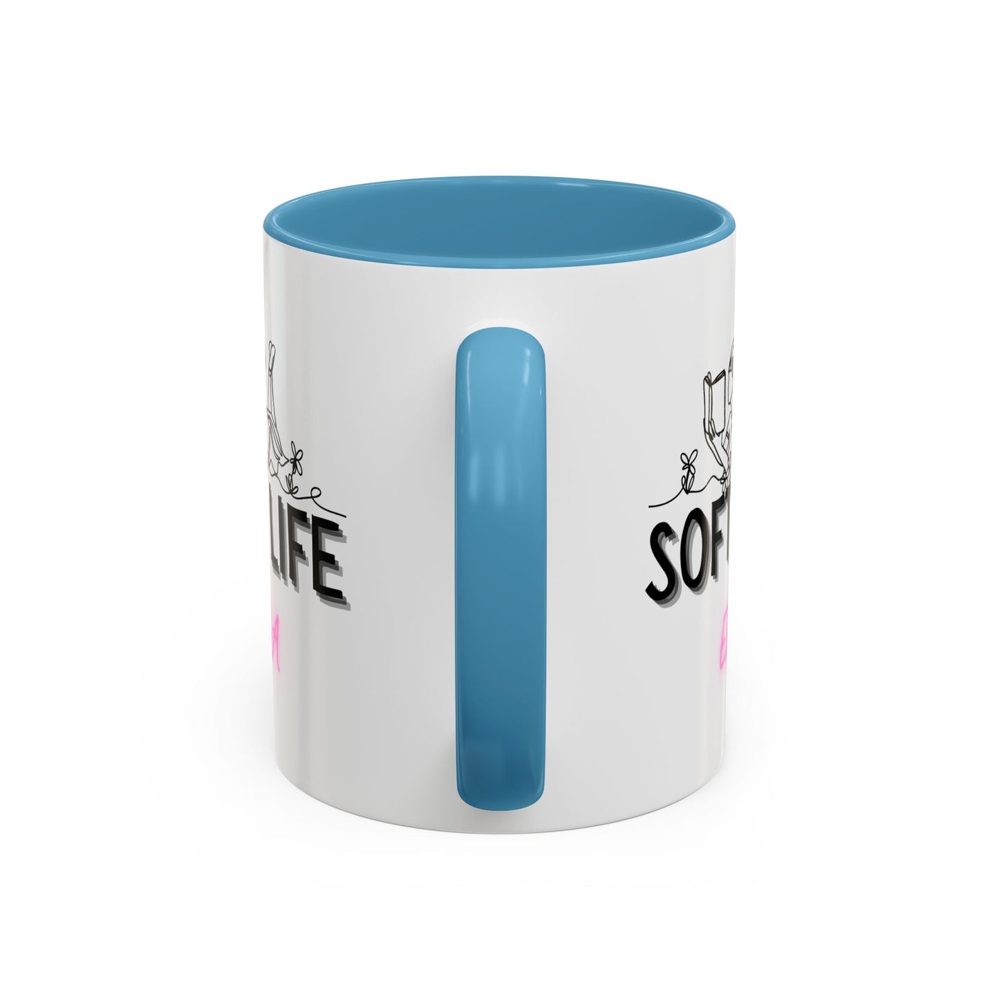 Soft Life Accent Coffee Mug - Perfect for Home, Office, Gifts, Relaxation, Coffee Lovers, Mother's Day, Birthday - AUNTIE VIKKI