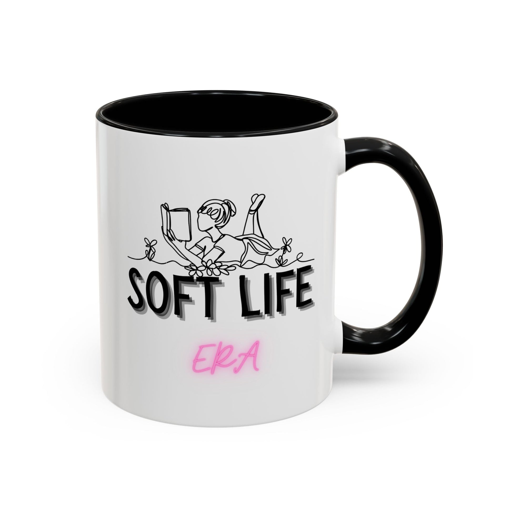 Soft Life Accent Coffee Mug - Perfect for Home, Office, Gifts, Relaxation, Coffee Lovers, Mother's Day, Birthday - AUNTIE VIKKI