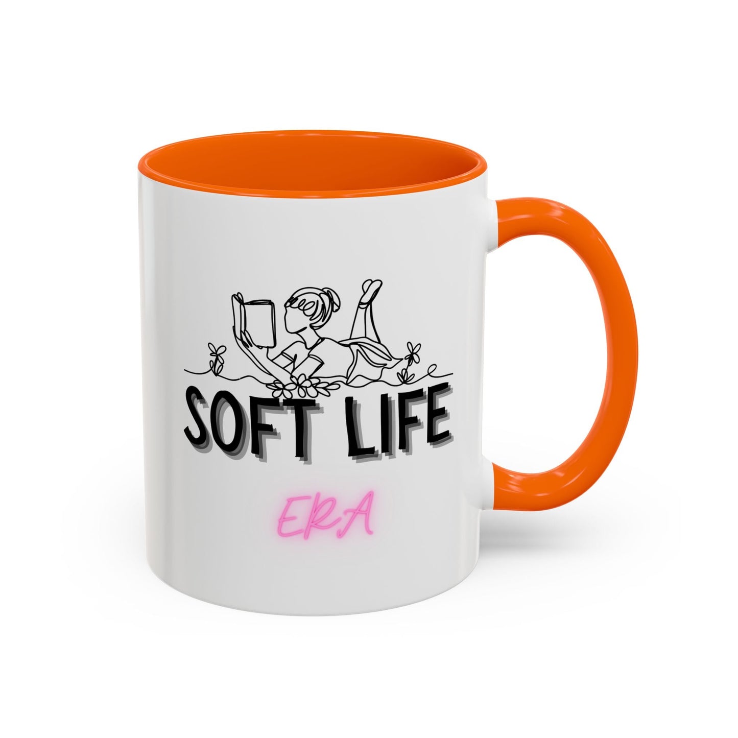 Soft Life Accent Coffee Mug - Perfect for Home, Office, Gifts, Relaxation, Coffee Lovers, Mother's Day, Birthday - AUNTIE VIKKI