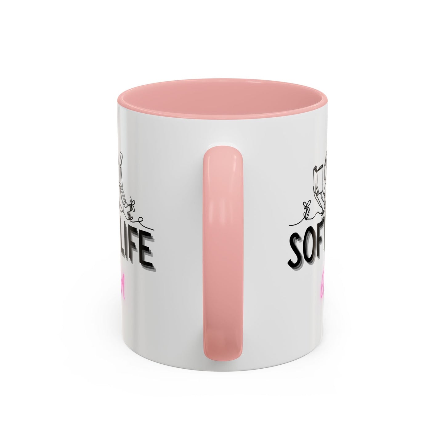 Soft Life Accent Coffee Mug - Perfect for Home, Office, Gifts, Relaxation, Coffee Lovers, Mother's Day, Birthday - AUNTIE VIKKI