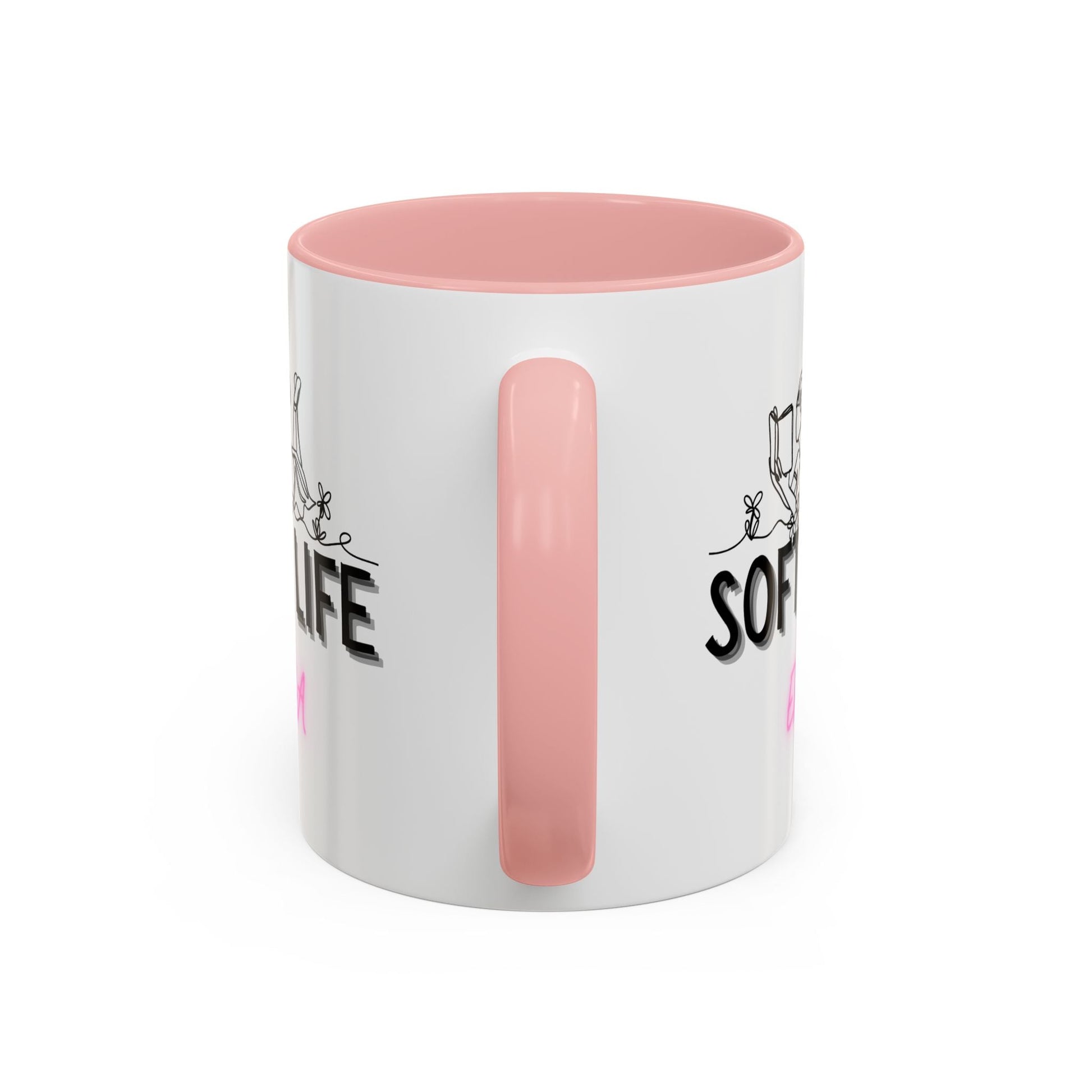 Soft Life Accent Coffee Mug - Perfect for Home, Office, Gifts, Relaxation, Coffee Lovers, Mother's Day, Birthday - AUNTIE VIKKI