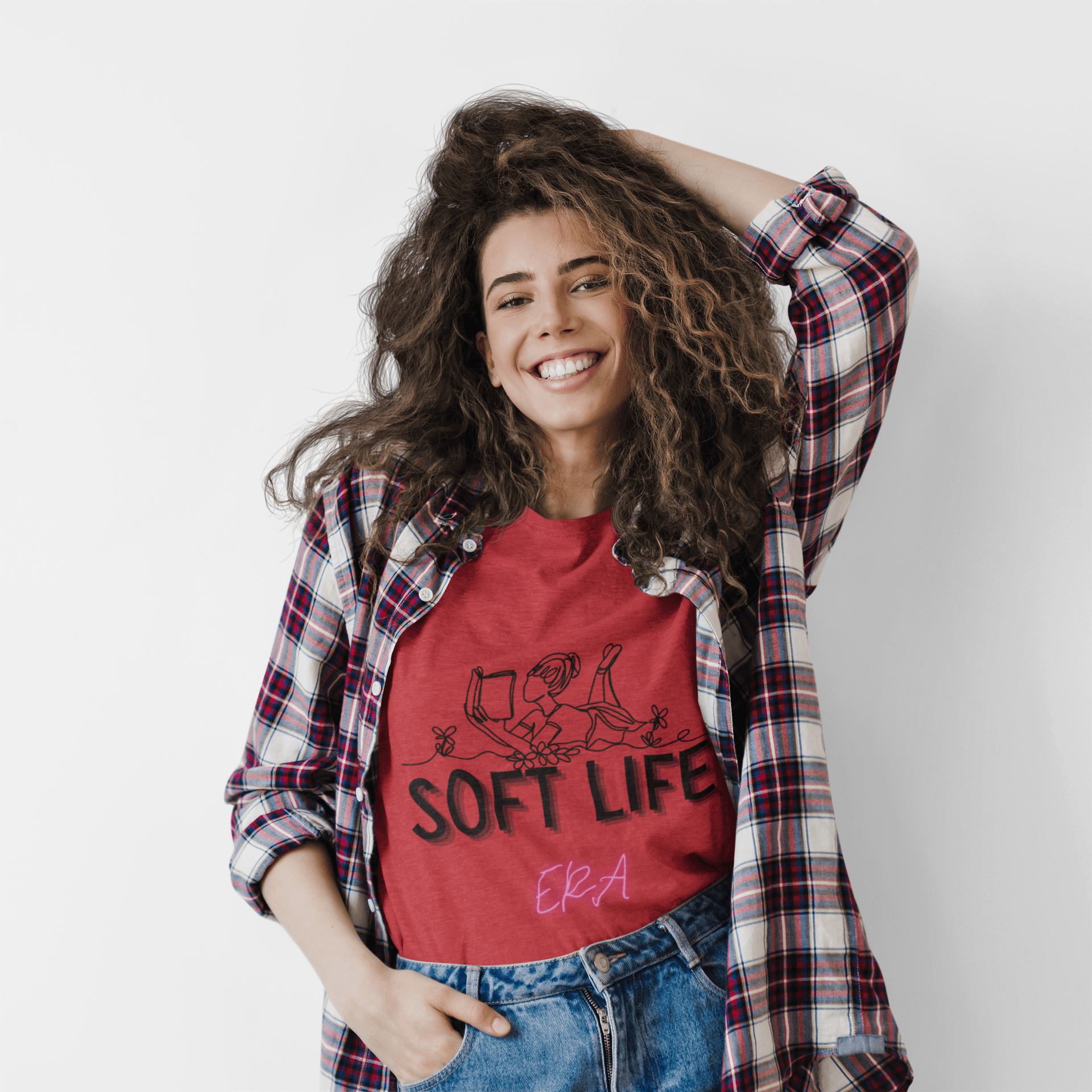 Soft Life Unisex T-Shirt | Casual Wear, Gift for Moms, Relaxed Style, Summer Essentials, Self - Care Apparel - AUNTIE VIKKI
