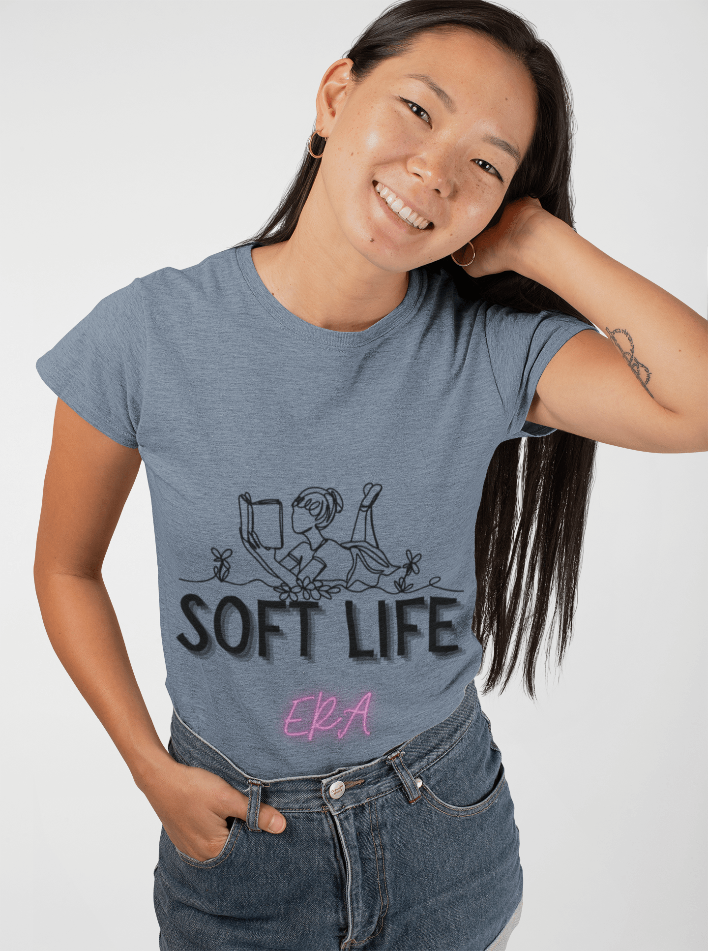 Soft Life Unisex T-Shirt | Casual Wear, Gift for Moms, Relaxed Style, Summer Essentials, Self - Care Apparel - AUNTIE VIKKI