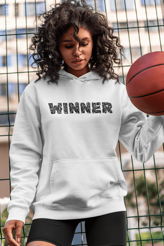 Winner Hooded Sweatshirt - Cozy Unisex Apparel for Celebrations, Gifts, Sports Events, Lounging, Motivation - AUNTIE VIKKI