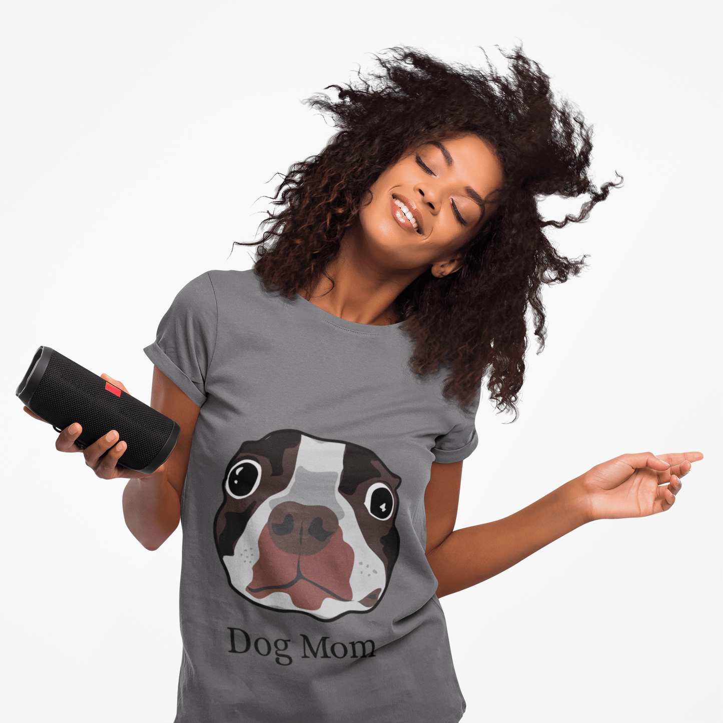 Women's Tee - Dog Mom Cute Dog Lover Gift Pet Owner Apparel Animal Lover T-Shirt - AUNTIE VIKKI