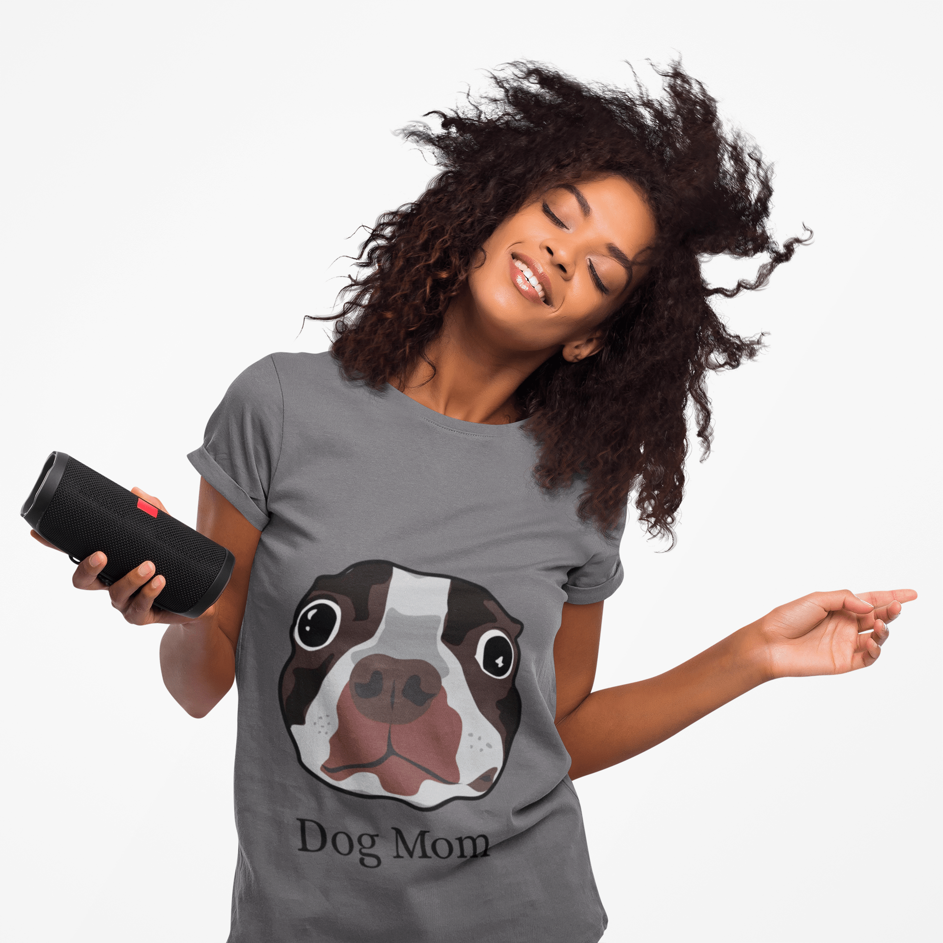 Women's Tee - Dog Mom Cute Dog Lover Gift Pet Owner Apparel Animal Lover T-Shirt - AUNTIE VIKKI